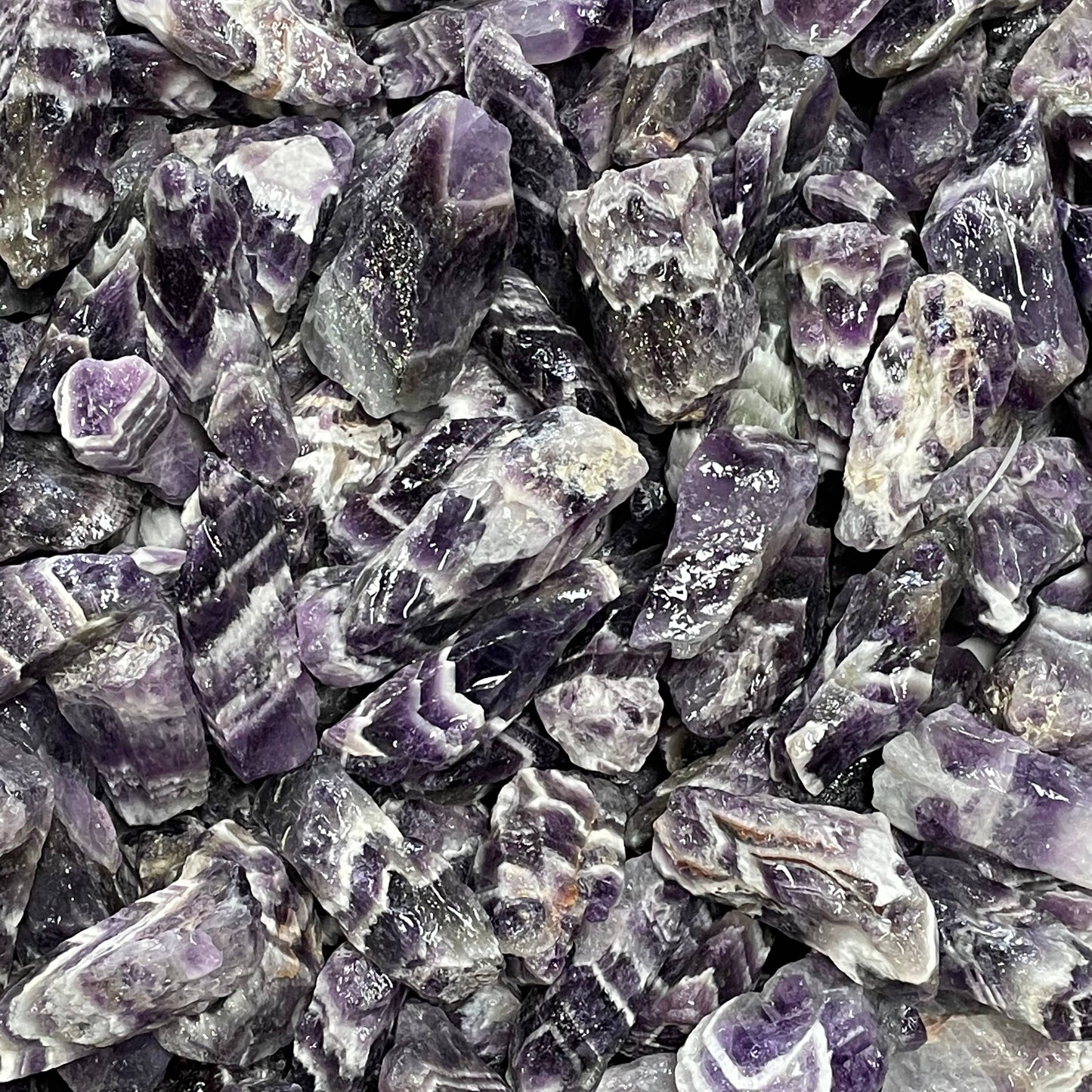 Craftstones - Rough Banded Amethyst Long: 1-2"