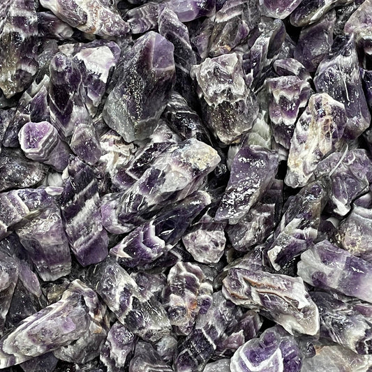 Craftstones - Rough Banded Amethyst Long: 1-2"