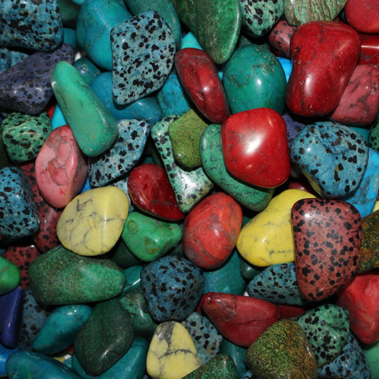 Craftstones - Dyed Gemstone Mix: LG 20-30mm, 35-50 pcs/lbG