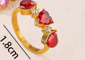 Light Luxury Minority Design Love Jewelry Ring