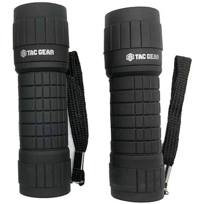 Novelty Closeout - Tac Gear Soft Touch Super Bright Mini Flashlight- 12/Pack: Closeout Price