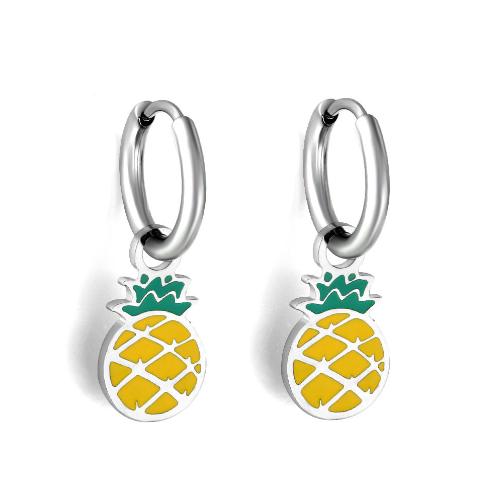 Fruit Stainless Steel European And American Earrings