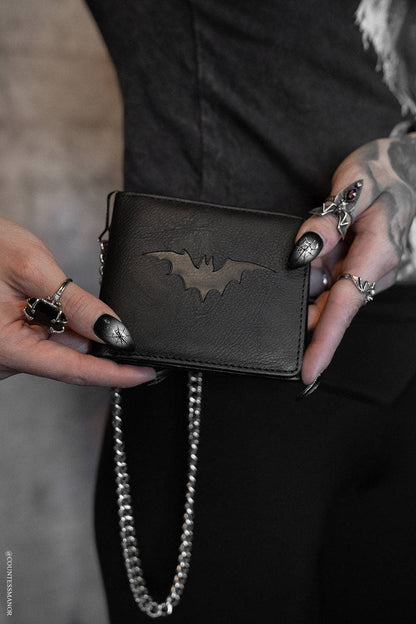 vampirefreaks - Bat Emboss Bifold Wallet w/ Chain