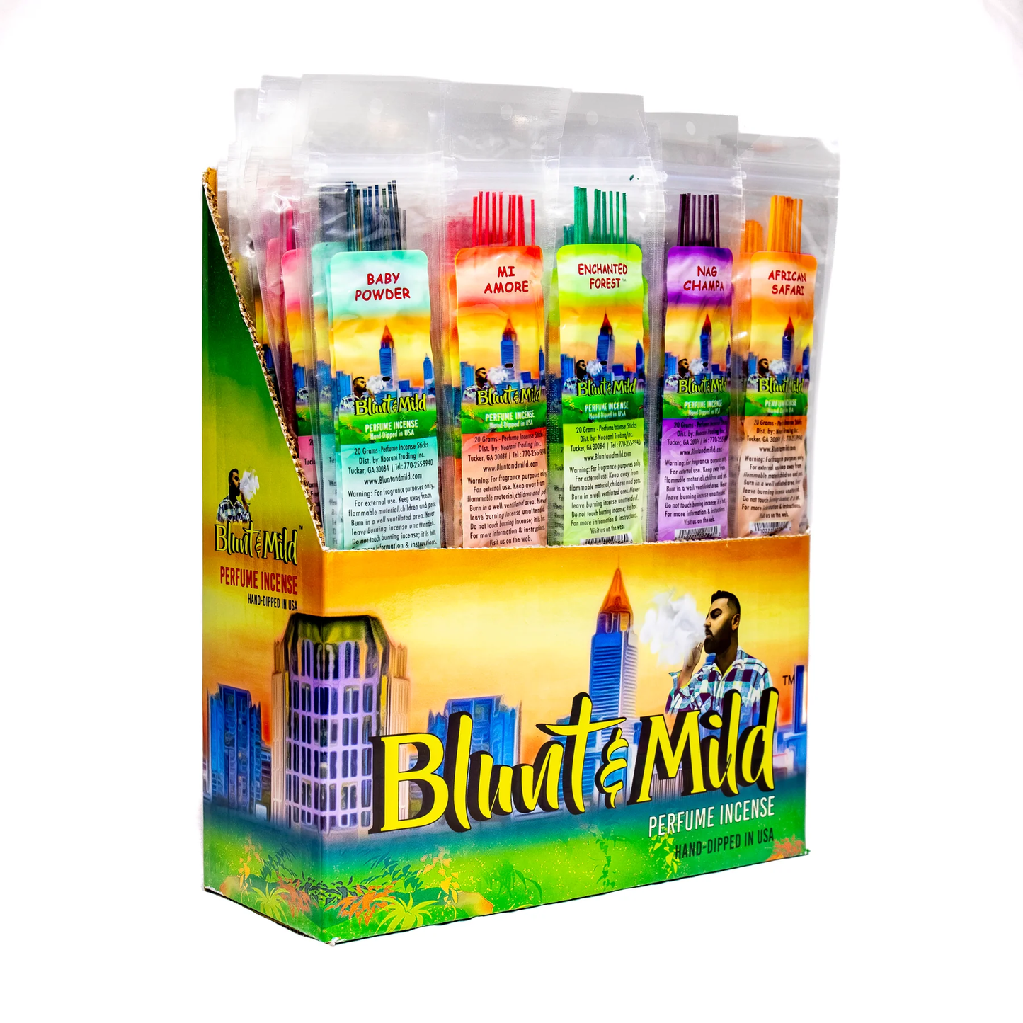 MFGRUS INC - Blunt & Mild® Hand-Dipped Incense Display 72ct