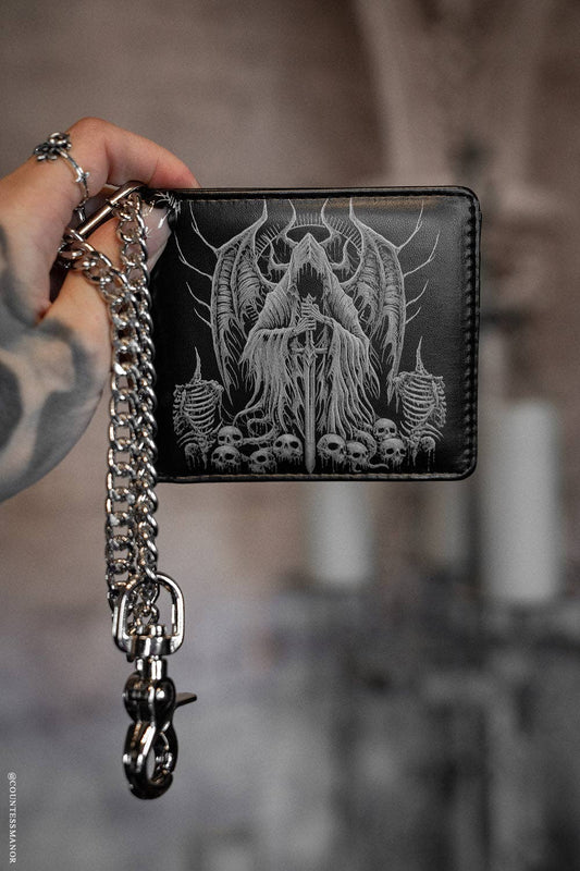 vampirefreaks - Angel of Death Bifold Wallet w/ Chain