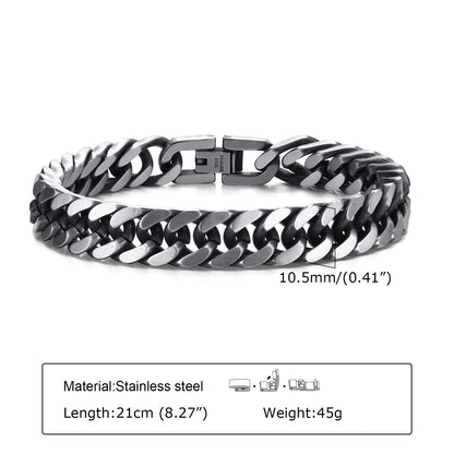 European And American Stainless Steel Men's Thick Bracelet Ornament