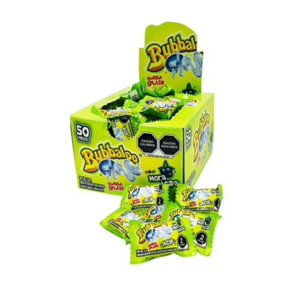 Food Crush Corp - Bubbaloo Mora Ácida- Berry Burst Mexican Candy (Cases of 47)