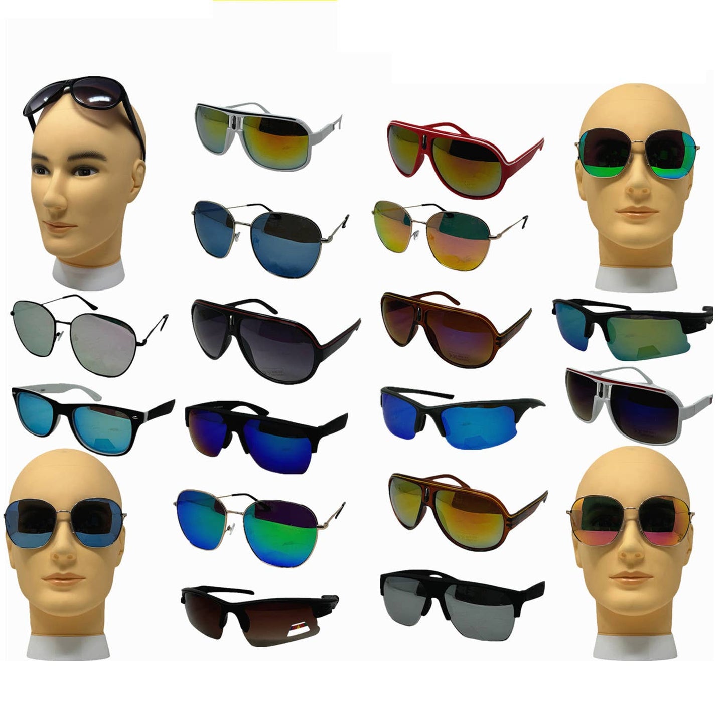Tsyware - Wholesale Mix Sunglasses Lot Assorted New Styles Unisex UV