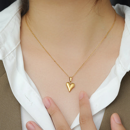 Ins Elegant Light Extravagant Love Heart Women's Necklace