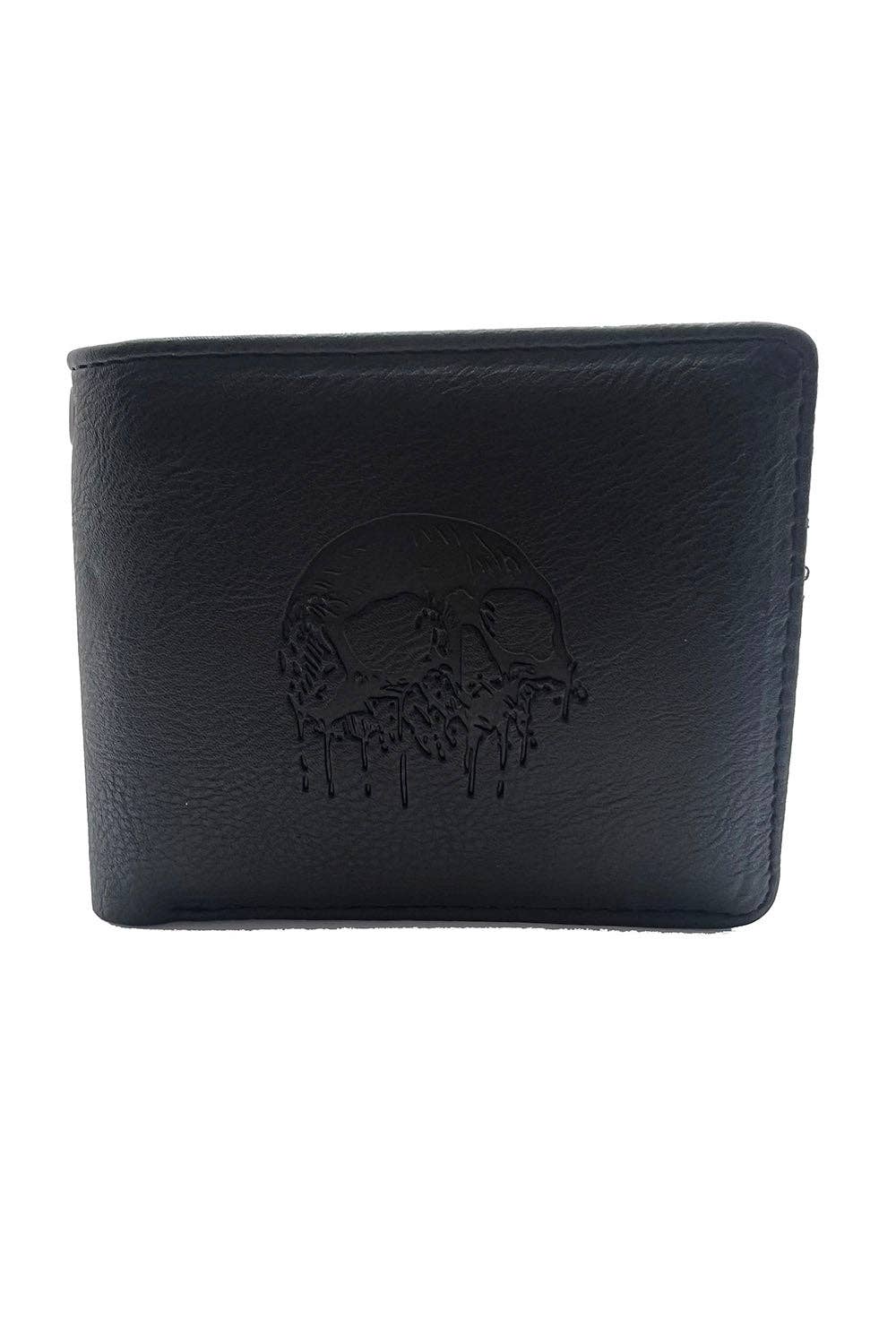vampirefreaks - Skull Drip Emboss Bifold Wallet w/ Chain