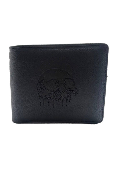 vampirefreaks - Skull Drip Emboss Bifold Wallet w/ Chain