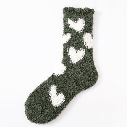 Women's Fashion Love Warm Mid-calf Length Socks