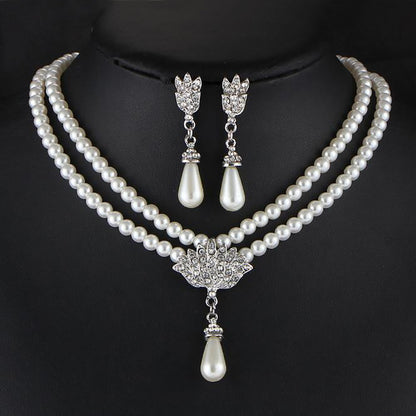 Fashion Personality Necklace And Earrings Suite