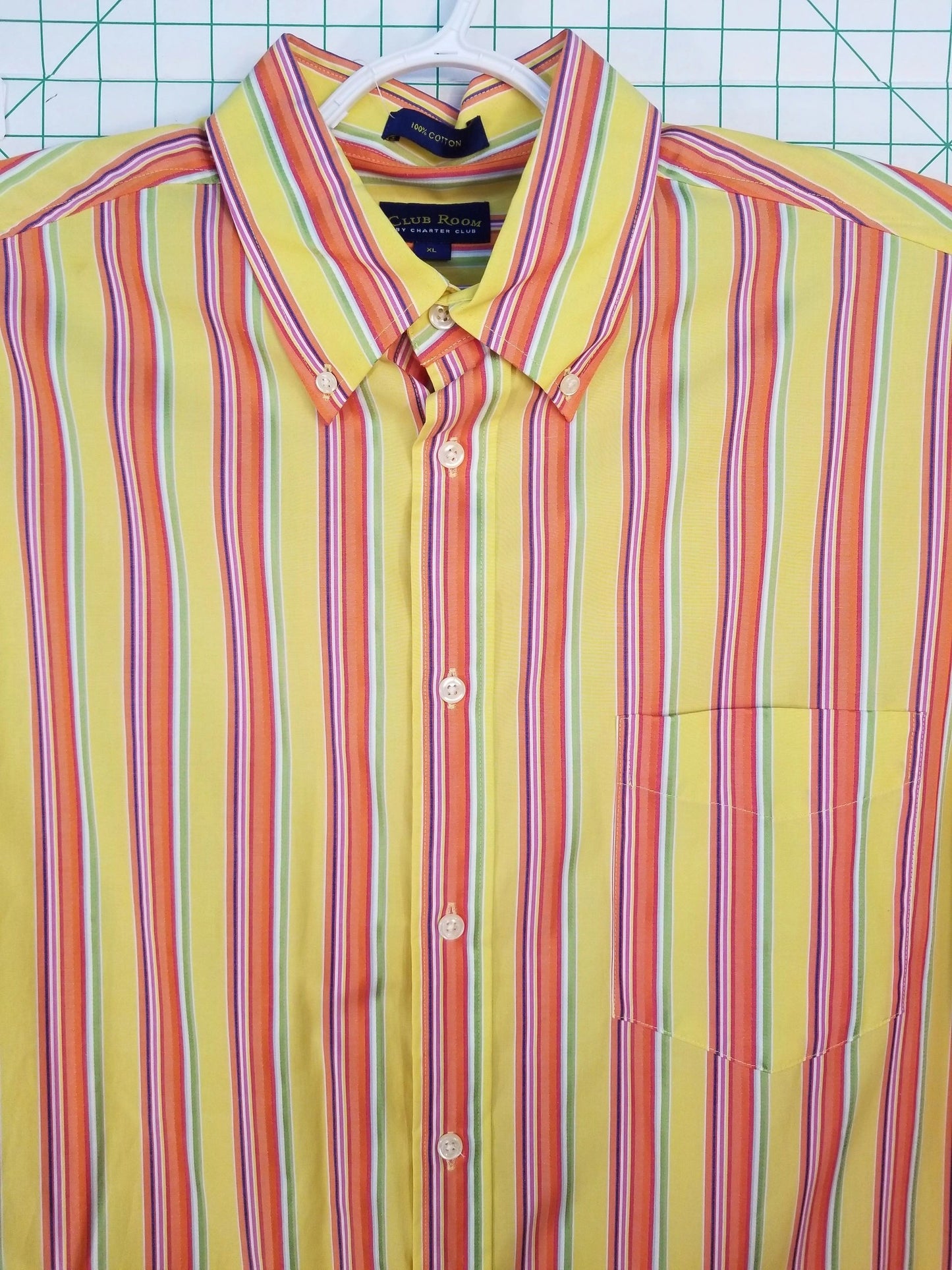 Charter Club Club Room Striped Button Down