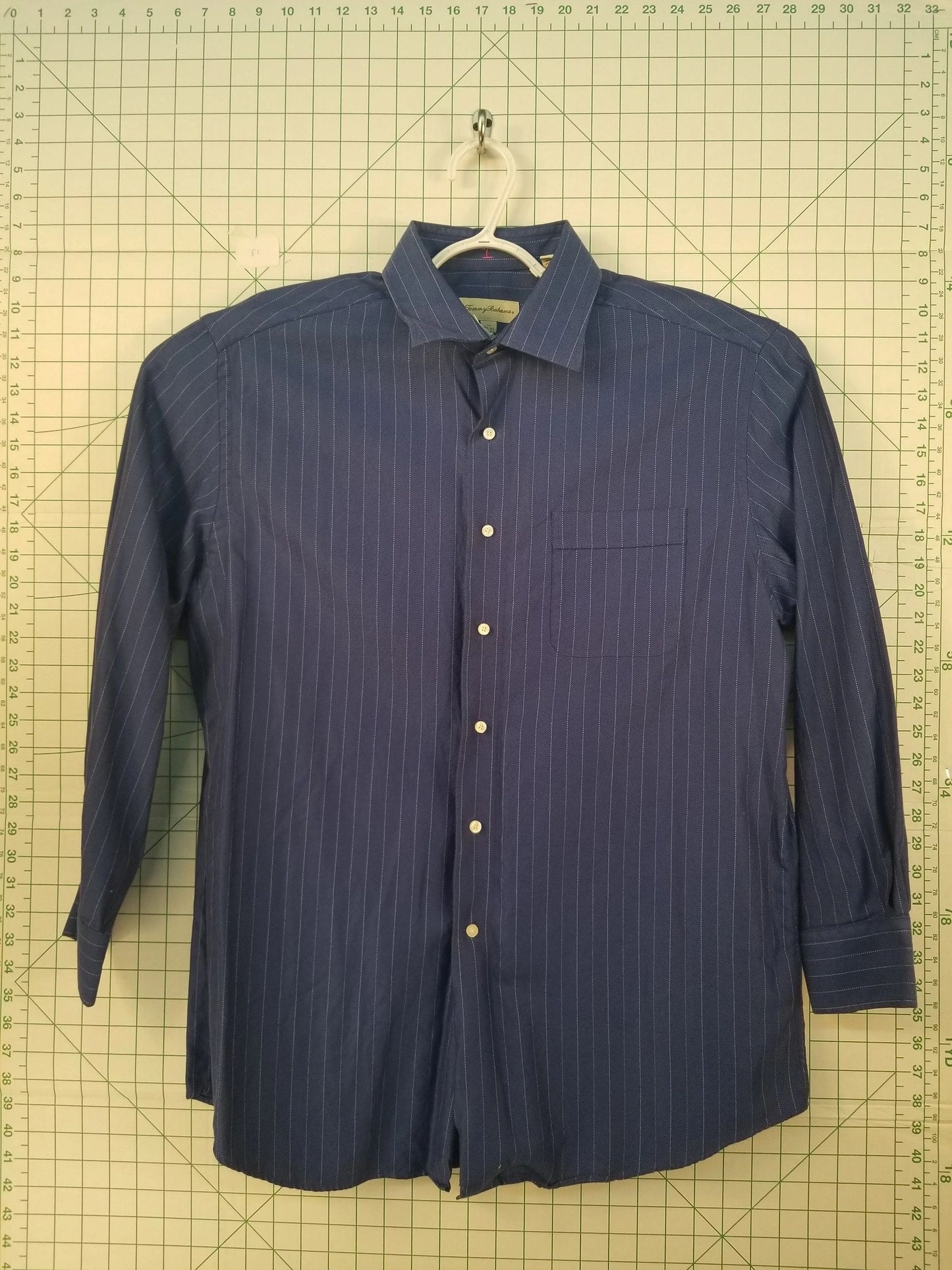 Tommy Bahama Striped Blue Button Down