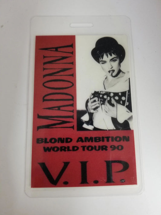 Madonna Blond Ambition World Tour 90 Backstage Pass