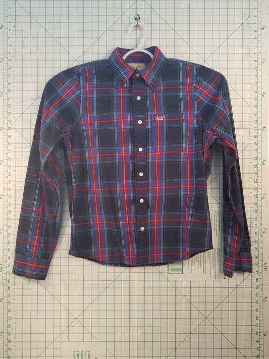 Hollister Plaid Long Sleeve Button Down