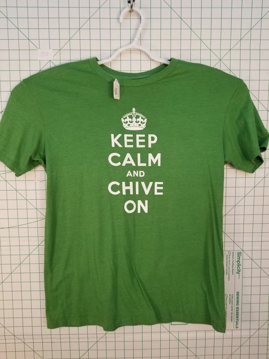 Chive Tees "Keep Calm and Chive On" Tee Large