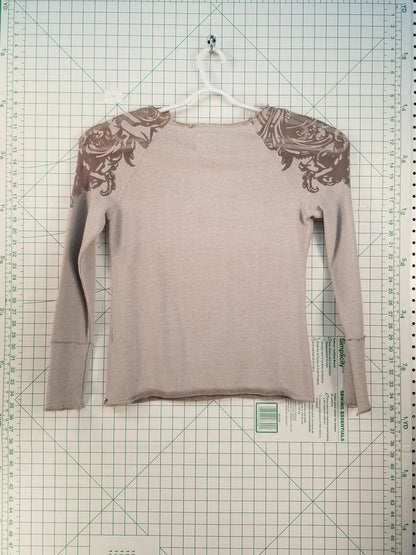 Fox Graphic Print Pullover Sweatshirt M