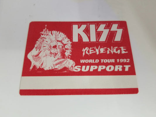 KISS Revenge World Tour Backstage Pass
