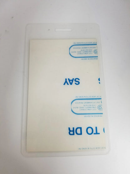 Michael Jackson World Tour 1987 Backstage Pass