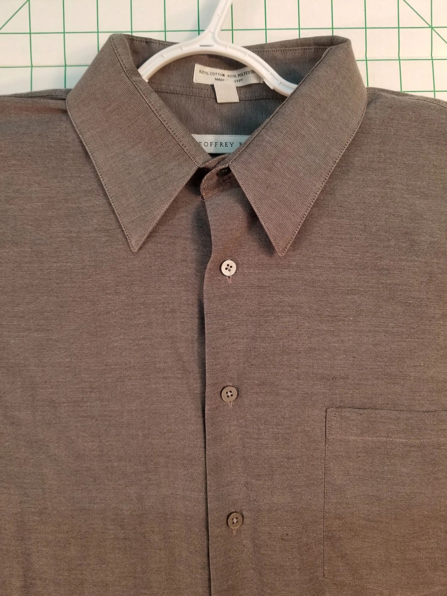 Geoffrey Beene Grey Button Down Shirt