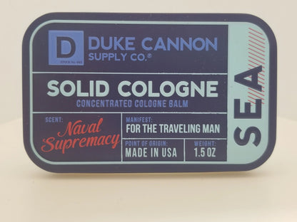 Duke Cannon Supply Co. "Naval Supremacy" Freshwater Scent Concentrated Cologne "SEA"