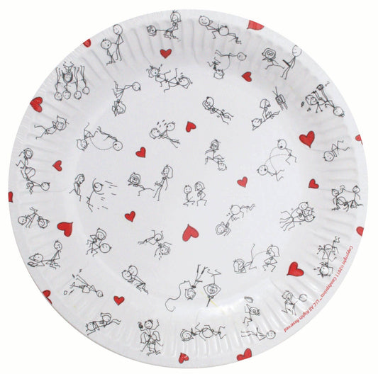 Little Genie Productions - ***SALE***Stick Figure Naughty Plates