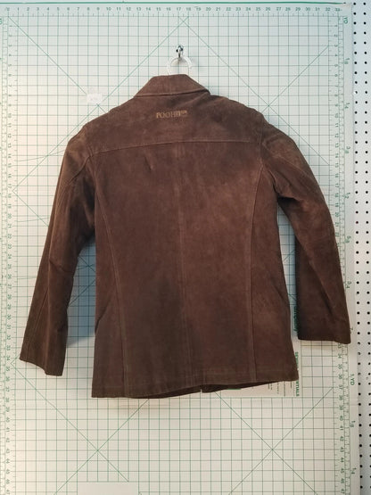 Brown Leather "Winnie the Pooh" Jacket S