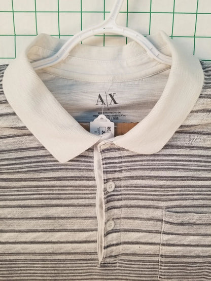 Armani Exchange Striped Polo L