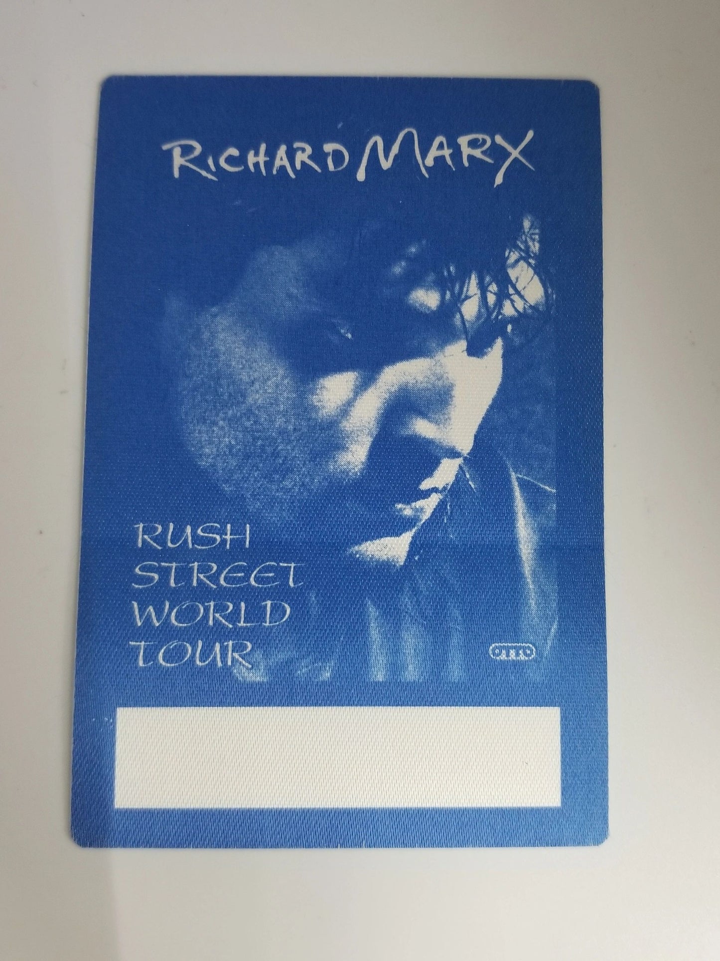 Richard Marx "Rush Street World Tour" Backstage Pass