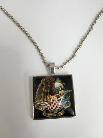 "These Colors Don't Run" Mural Medallion Necklace