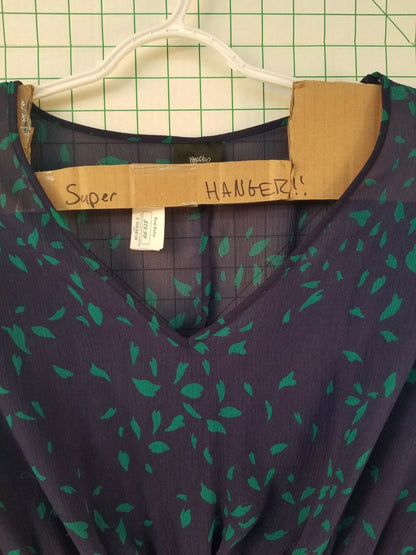 Blue and Green Blouse XXL