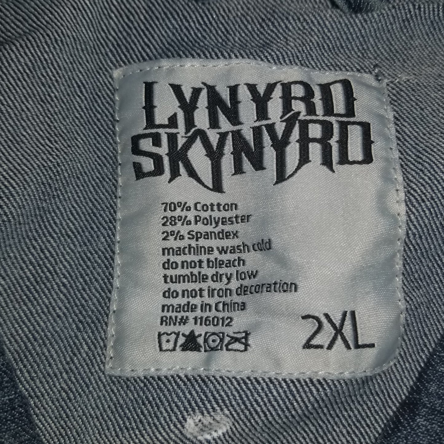 Lynyrd Skynyrd Long Sleeve Blue Jean Jacket
