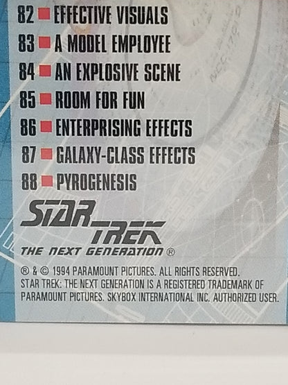 Star Trek " The Making of The Next Generation" Cards