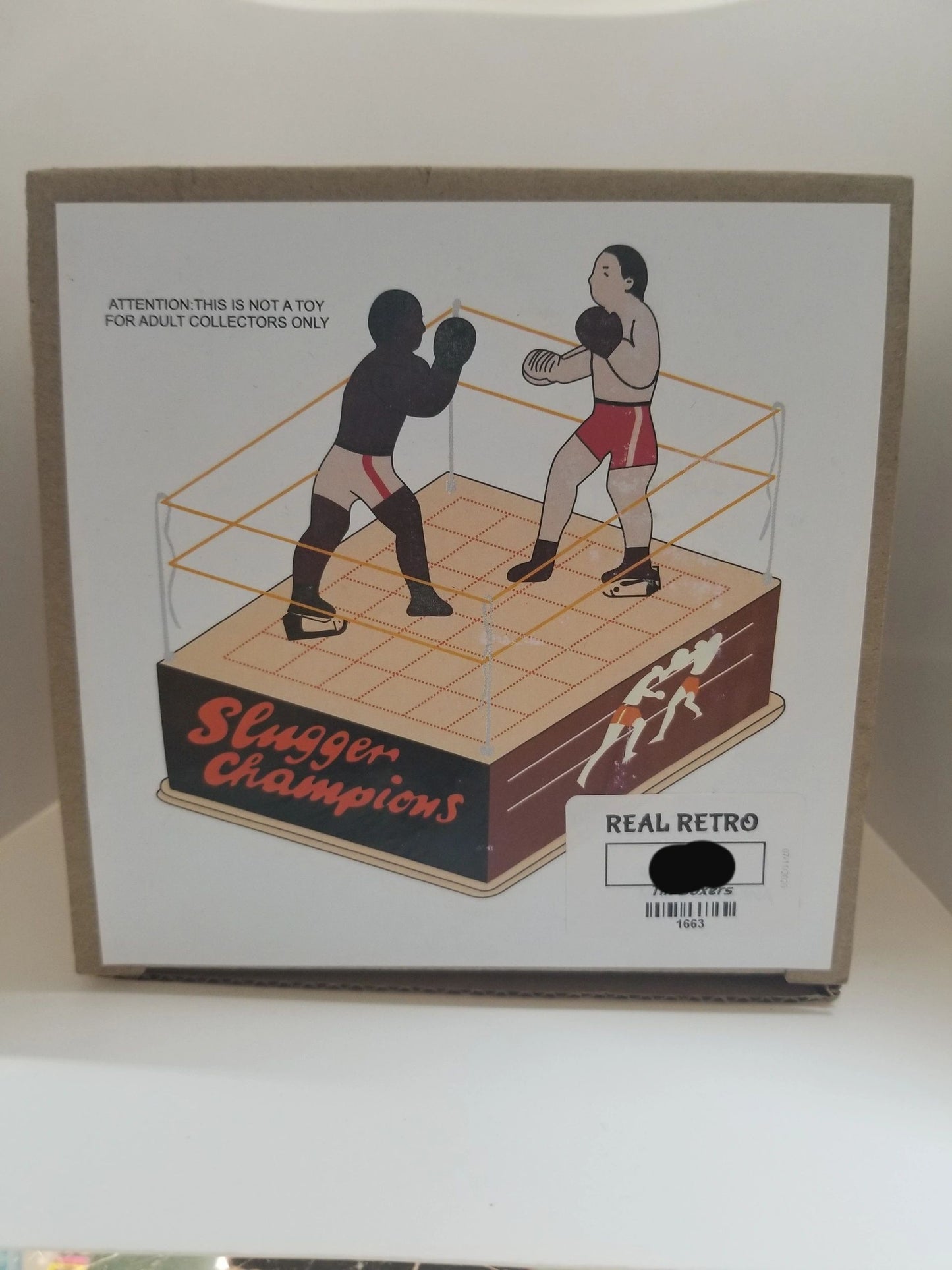 Tin "Slugger Champions" Wind-up Boxers Collator's Toy