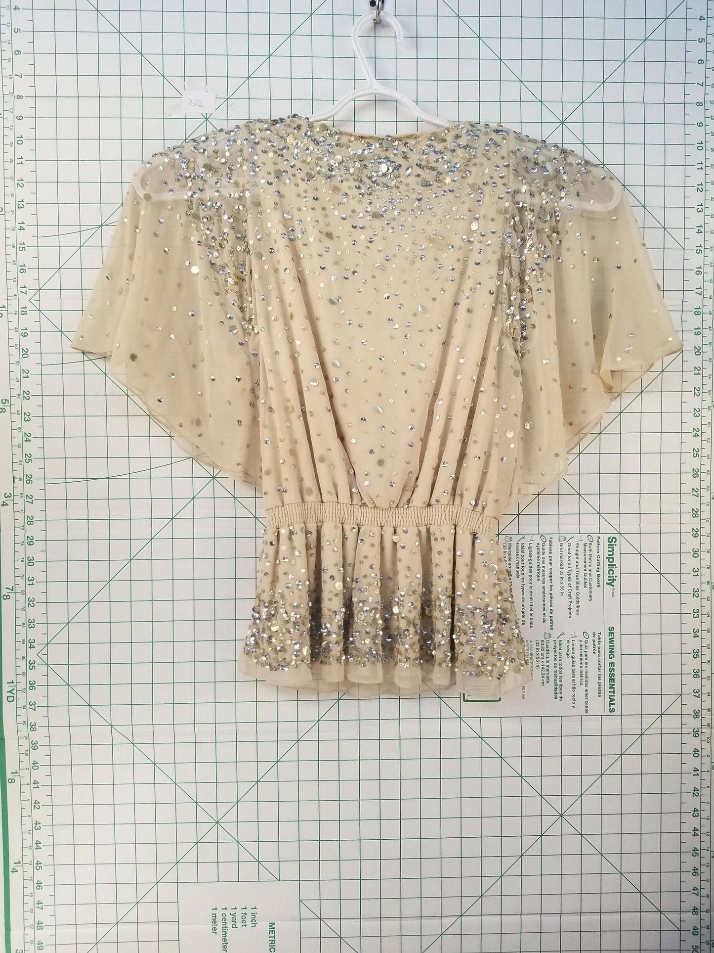 Saks Fifth Avenue Gold Sequins Blouse