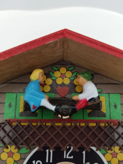 Tin Wind-up Hand Painted Cuckoo Clock