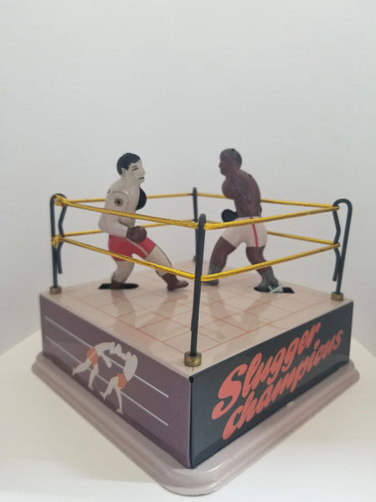 Tin "Slugger Champions" Wind-up Boxers Collator's Toy