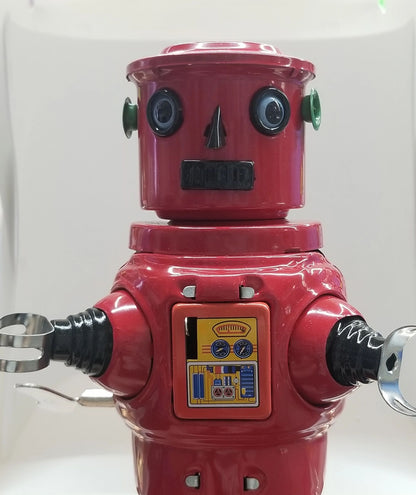 Big Red Tin Robot Wind-up Collector's Toy