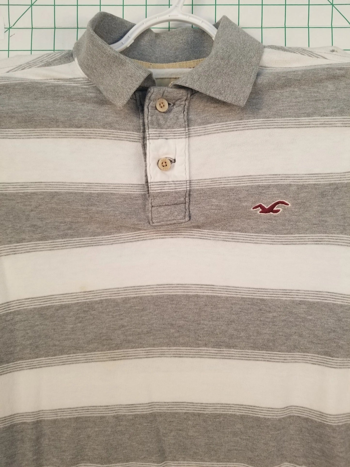 Striped Hollister Polo Shirt M