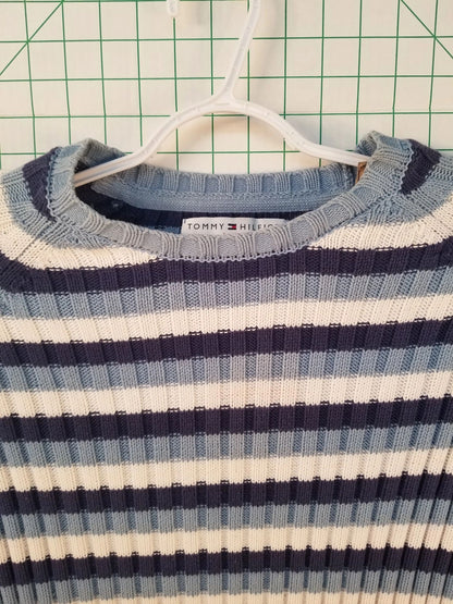 Tommy Hilfiger Blue Striped Sweater XL