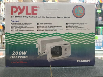 Pyle 3-way Weatherproof Mini Box Speaker System