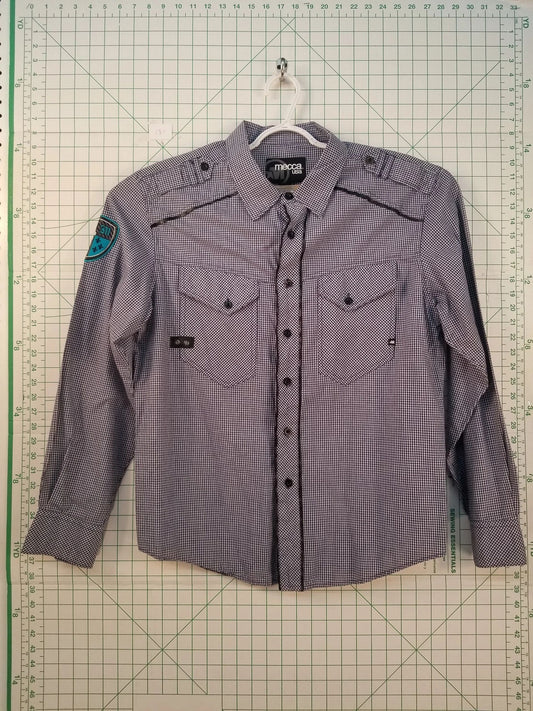 Mecca USA Long Sleeve Button Up L