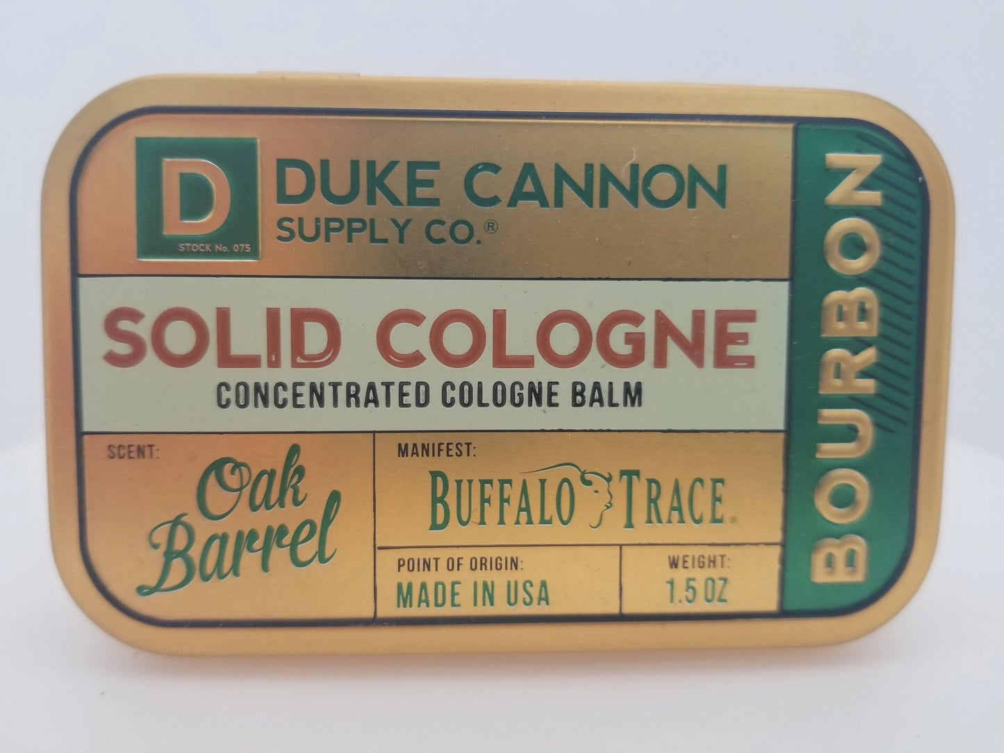 Duke Cannon Supply Co. "Oak Barrel" Concentrated Cologne "BOURBON"