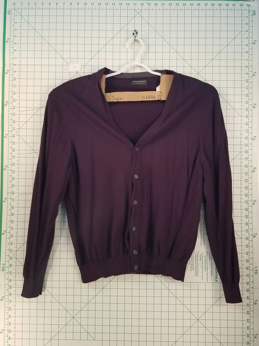 John Bartlett Purple Cardigan Jacket XL