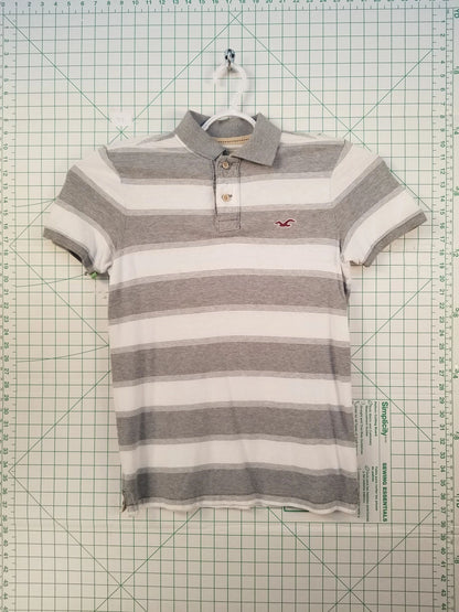 Striped Hollister Polo Shirt M