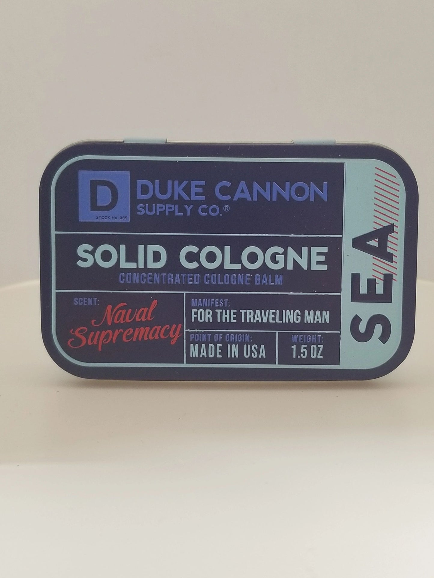 Duke Cannon Supply Co. "Naval Supremacy" Freshwater Scent Concentrated Cologne "SEA"