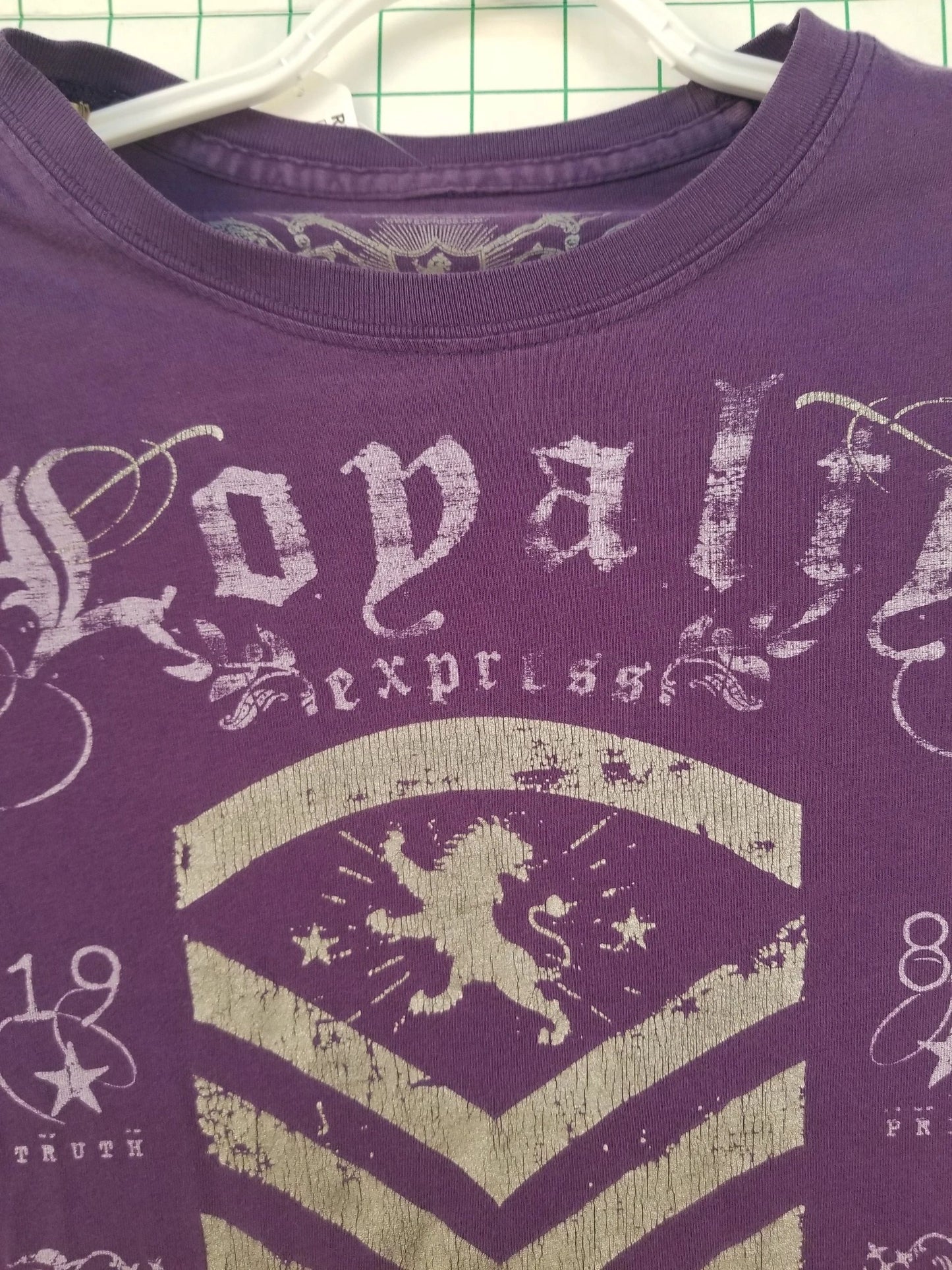 Express "Loyalty" Purple Graphic Tee