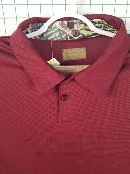 Brush Country Camouflage Red Polo XL